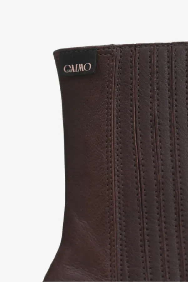 GAIMO NAVIS DARK BROWN LEATHER BOOT