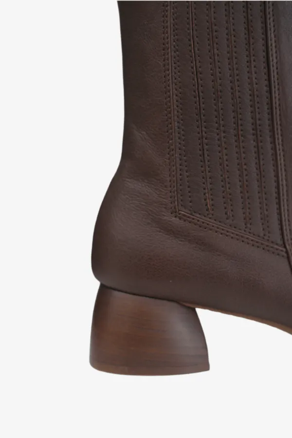 GAIMO NAVIS DARK BROWN LEATHER BOOT