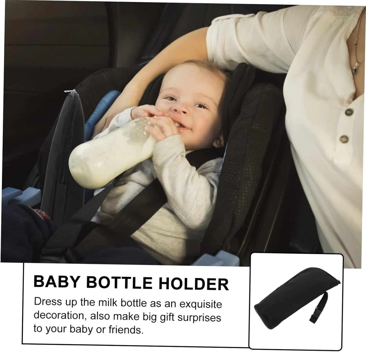 GALPADA 2pcs Insulated Bottle Bag for Feeding Stroller Bottle Cooler with Thermal Function Convenient for Mothers the Go Keeps Temperature for Hours Zipper