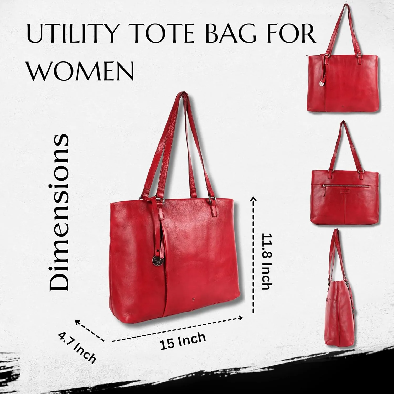 Genuine Italian Leather Women's Tote Handbags, Satchel Purse Ladies Shoulder Bags with Top Handle