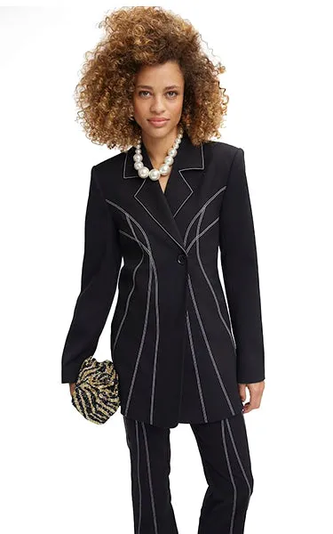 Gestuz Black w White Stich Jacket