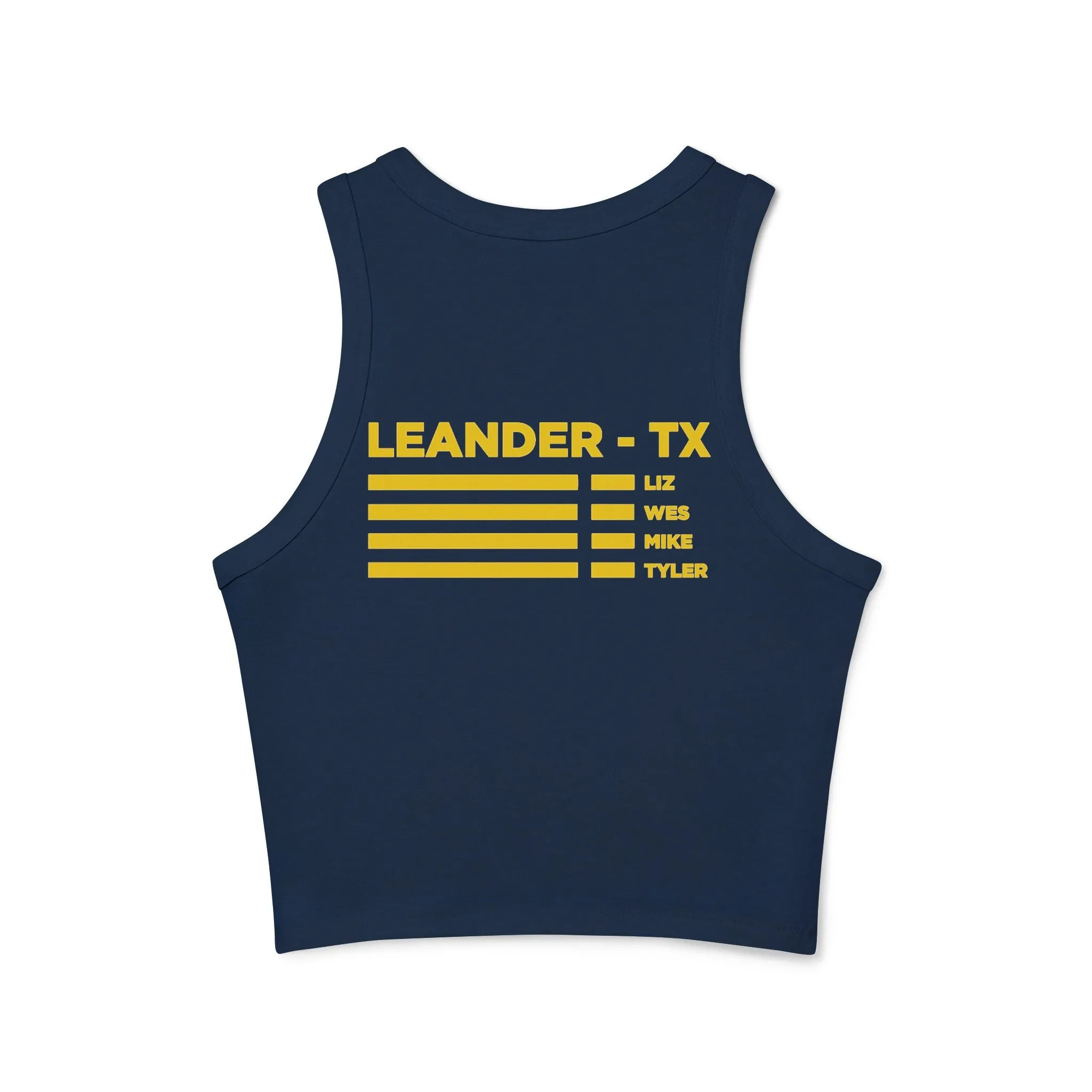 GMCF TTG Navy Women's Micro Rib Racer Tank Top