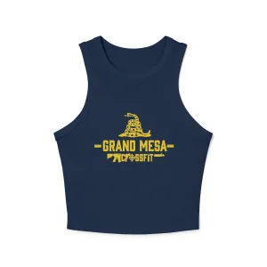 GMCF TTG Navy Women's Micro Rib Racer Tank Top