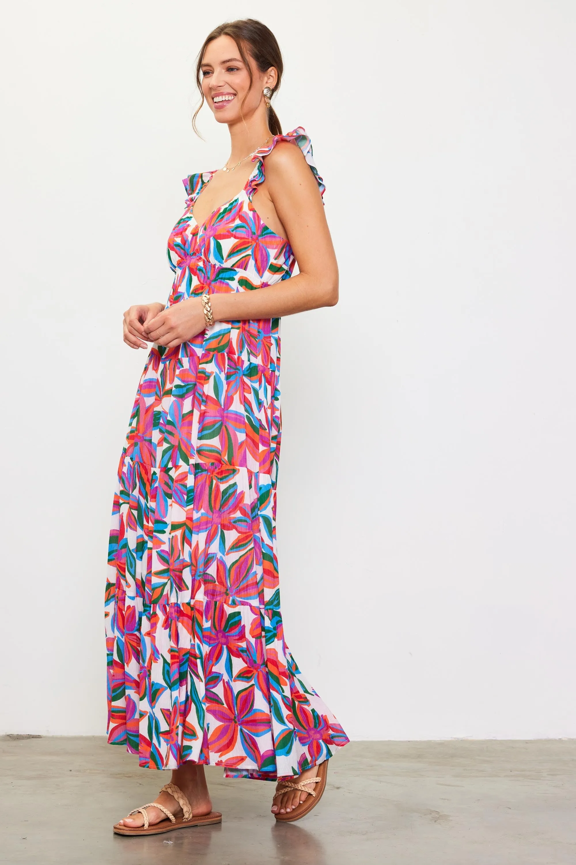 Graceful Bloom Maxi Dress