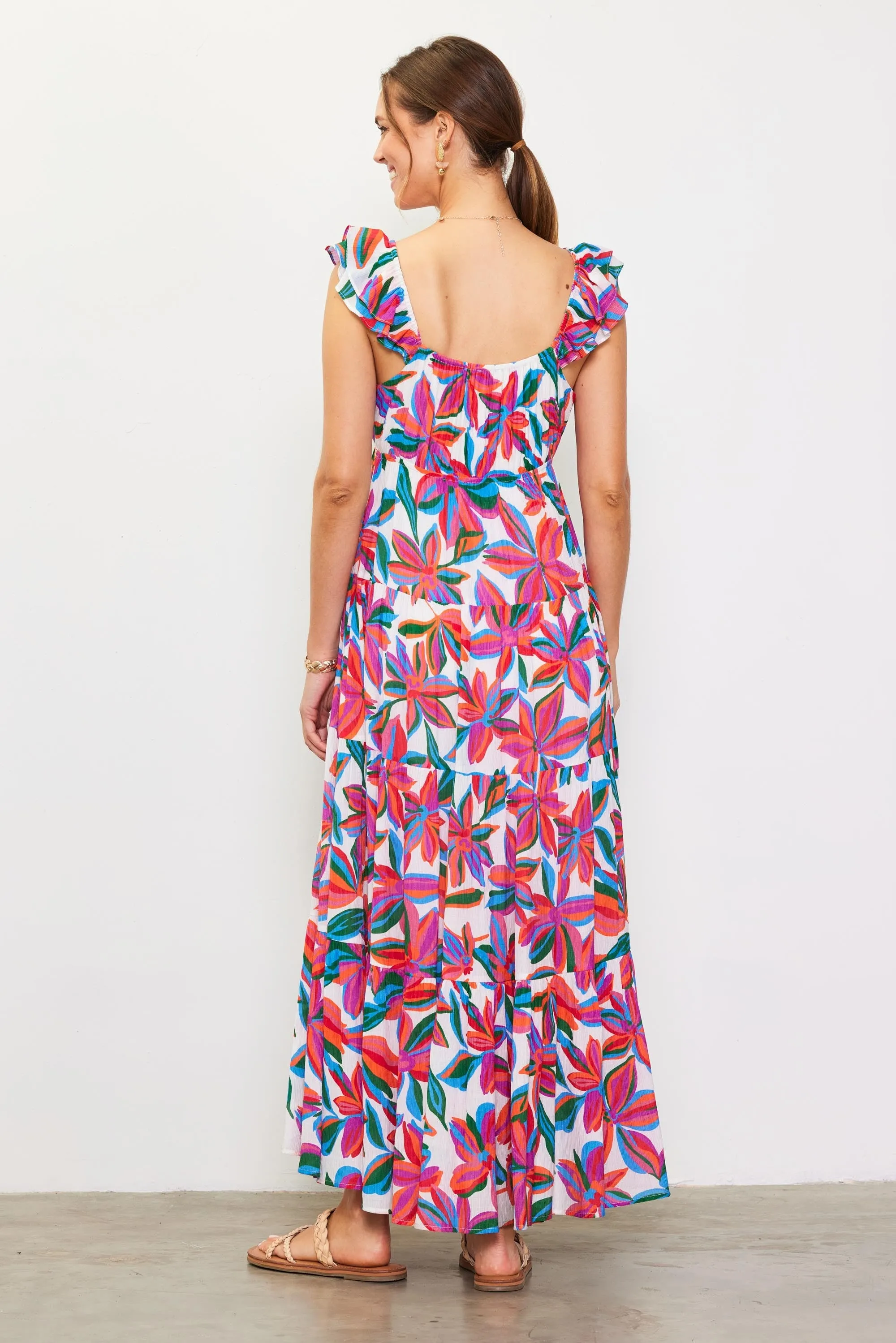 Graceful Bloom Maxi Dress