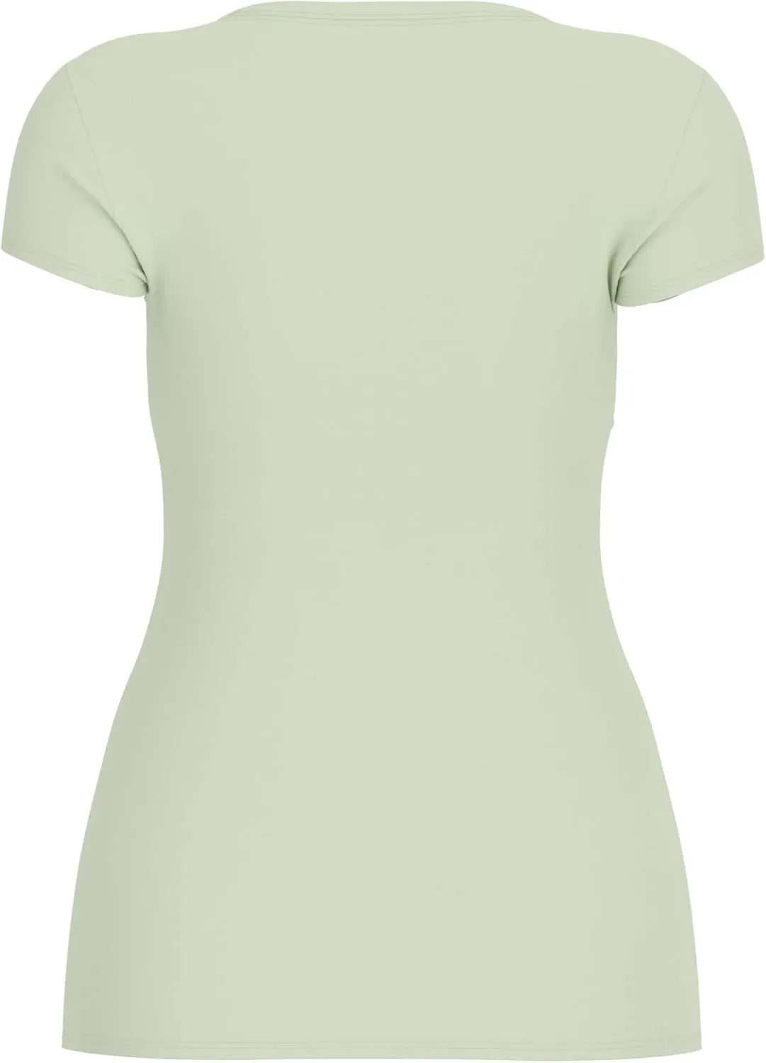 GUESS Women's Short Sleeve Eco Glitter Degrade Logo Tee