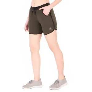 Gym & Running Shorts For Women (Olive)