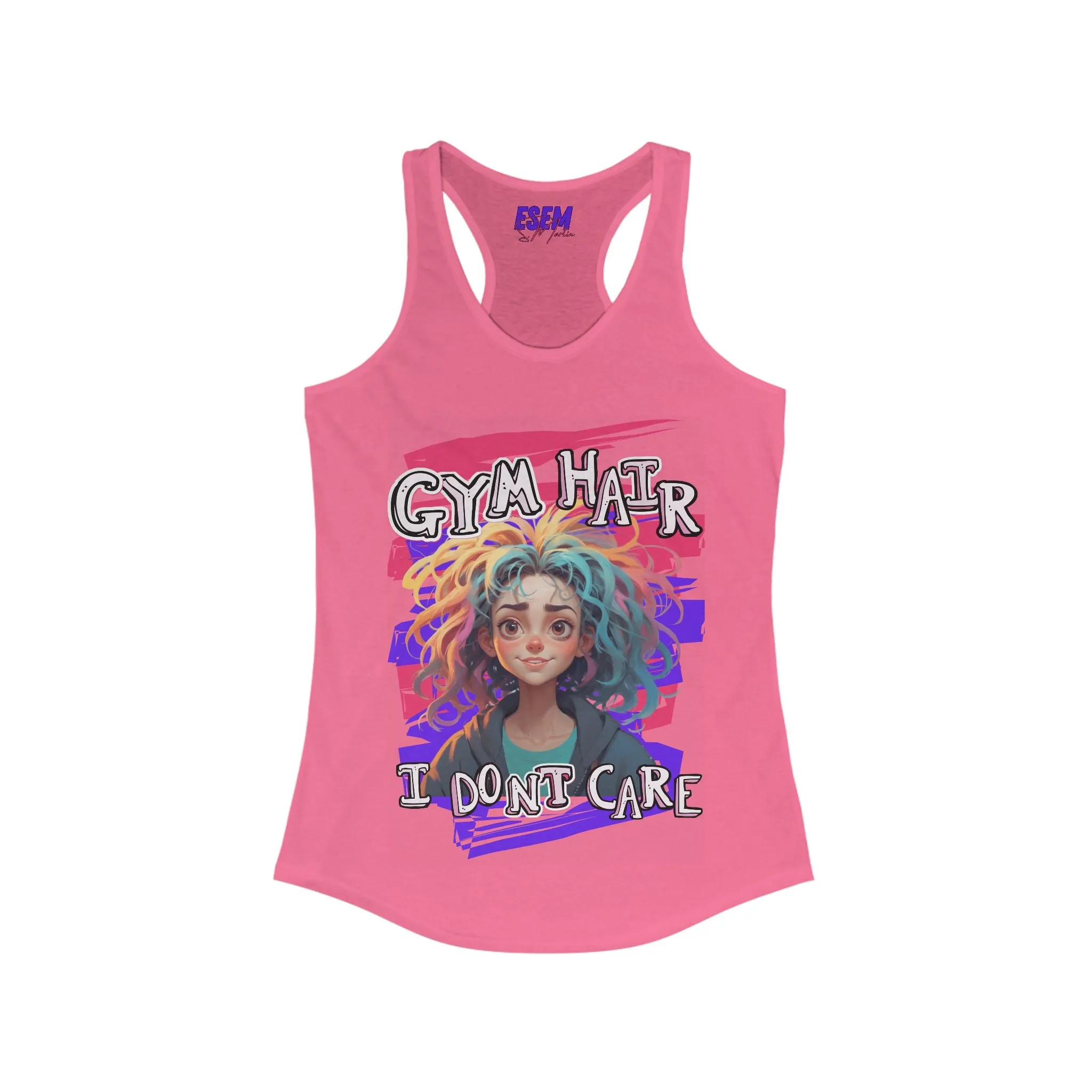 Gym Hair, I Don't Care - Women's Ideal Racerback Tank