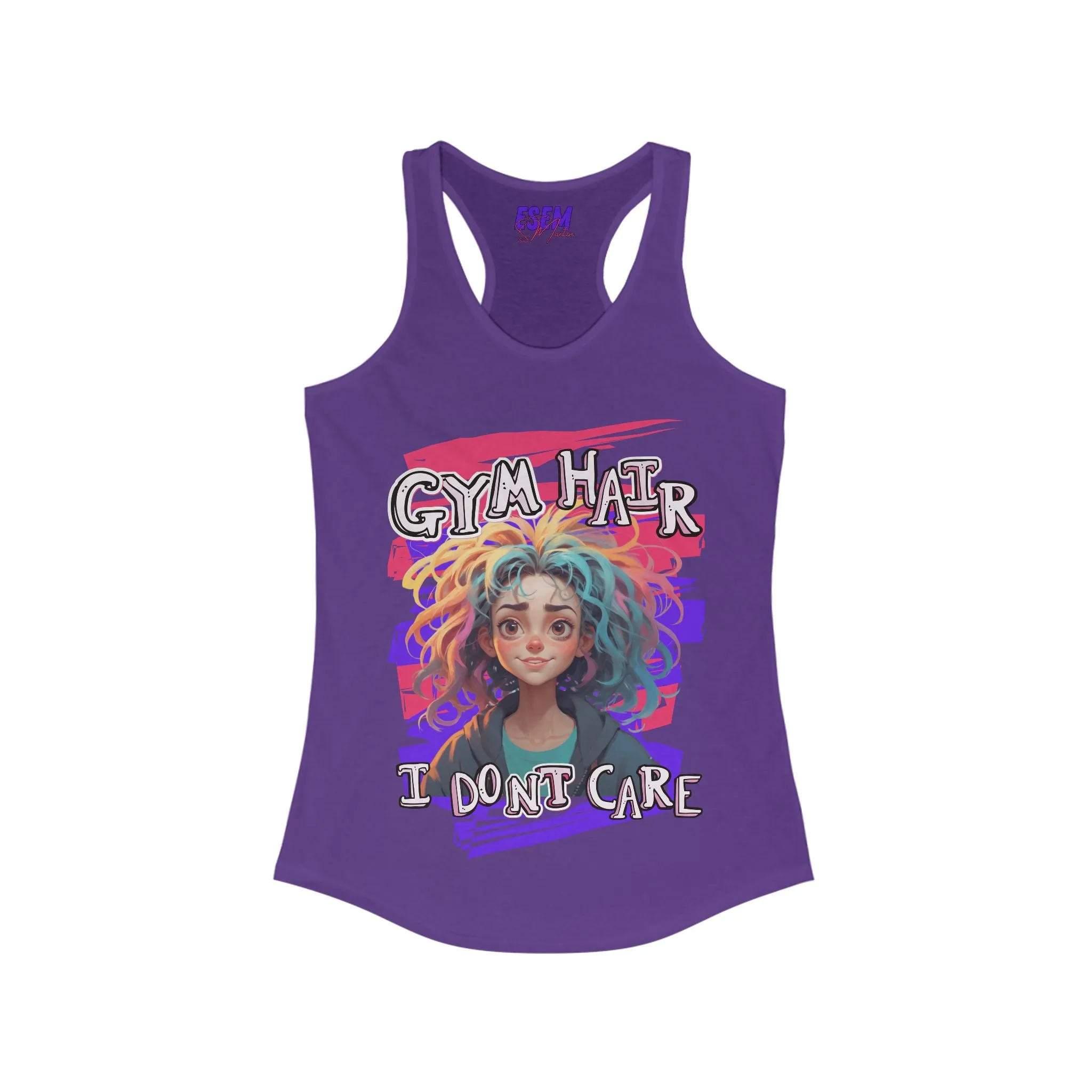 Gym Hair, I Don't Care - Women's Ideal Racerback Tank