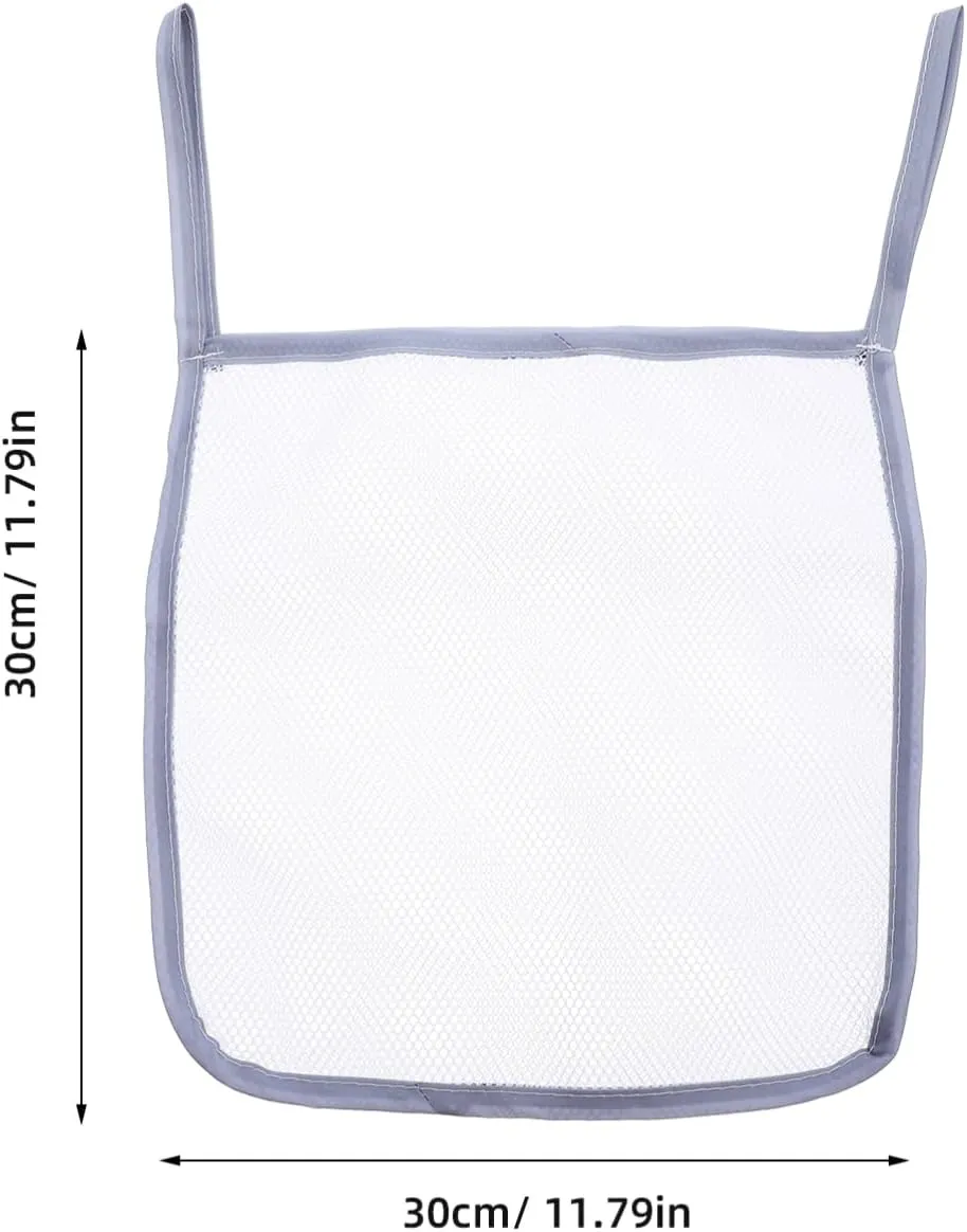 HANABASS 2pcs Stroller Hanging Storage Bag Durable Mesh Organizer for Diapers Essentials Elegant Design for Convenient Stroller Travel Pushchair Accessory