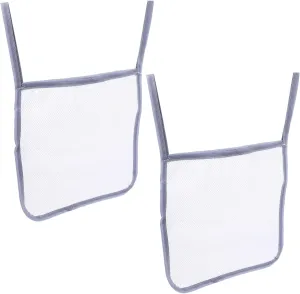 HANABASS 2pcs Stroller Hanging Storage Bag Durable Mesh Organizer for Diapers Essentials Elegant Design for Convenient Stroller Travel Pushchair Accessory