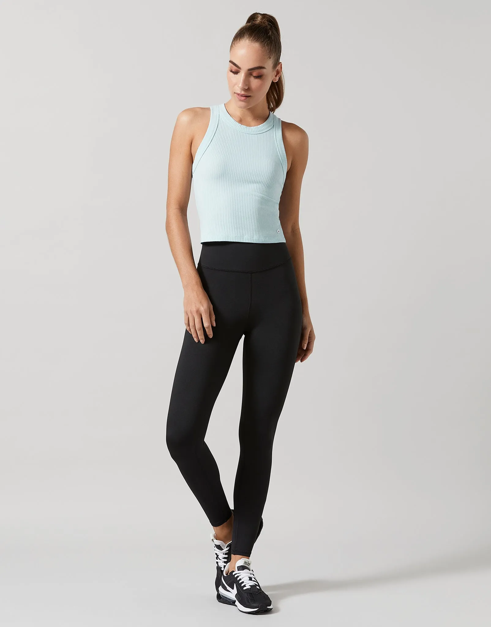 HARMONY Ribbed Tank - Light Blue