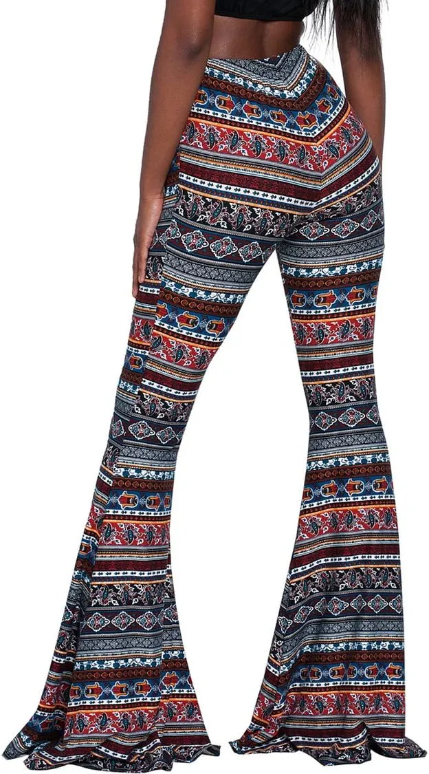 Herose Tall Ladies Soft Flared Leggings Pants Floor Length S-2XL