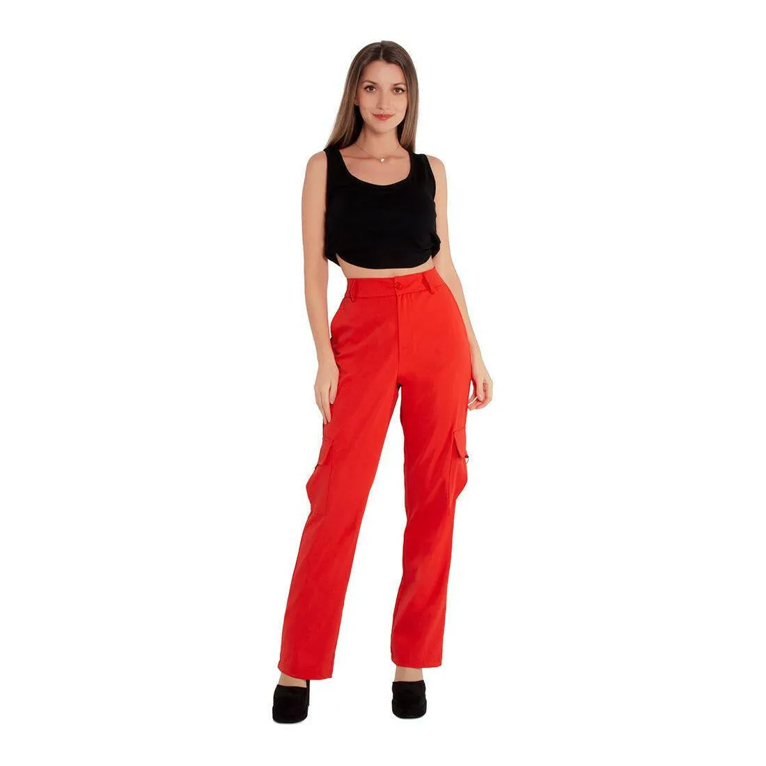High Waist Cargo Pants