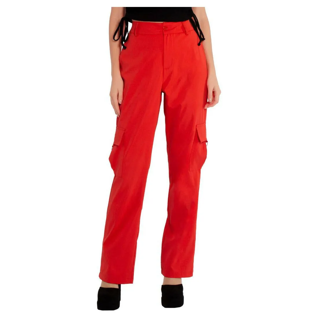 High Waist Cargo Pants