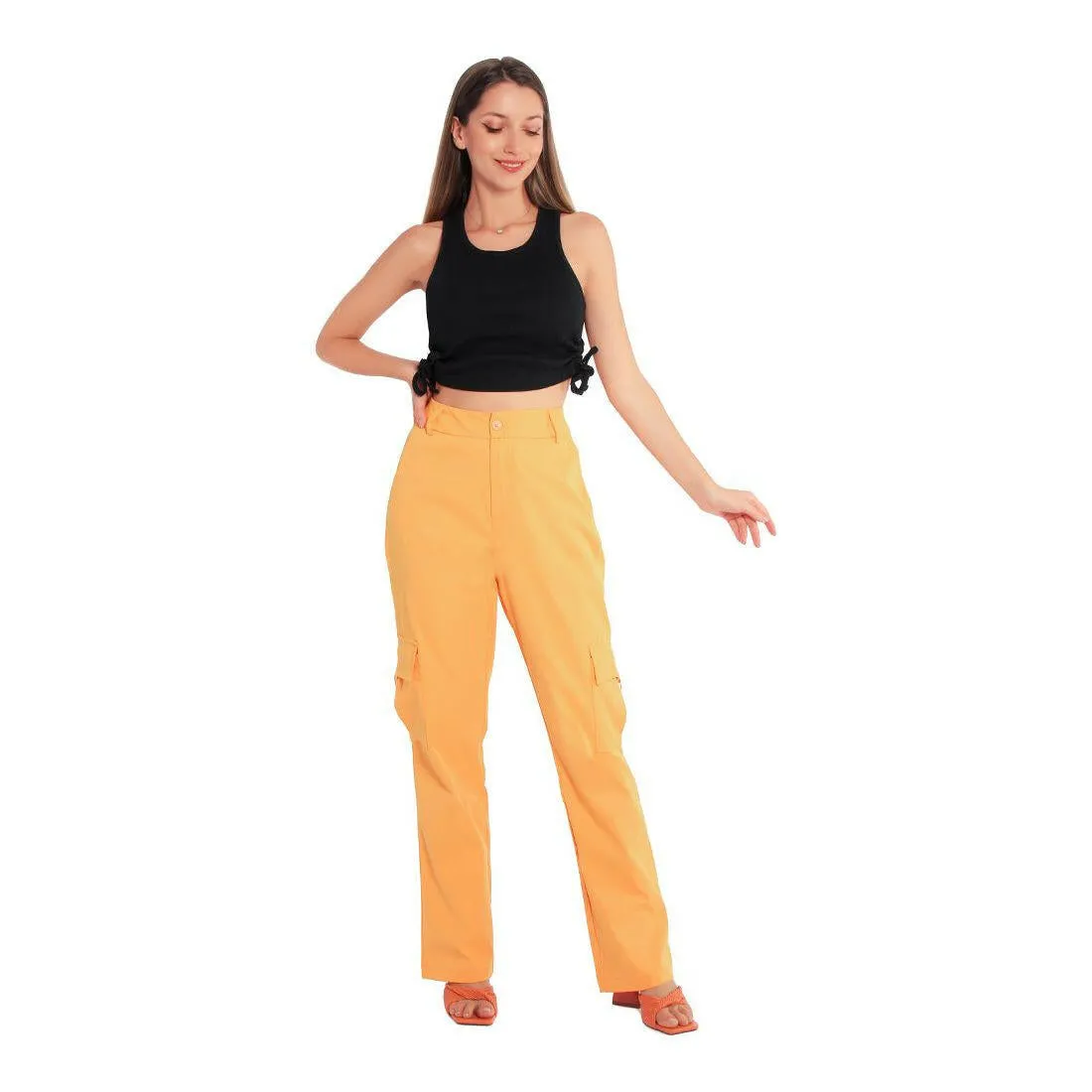 High Waist Cargo Pants