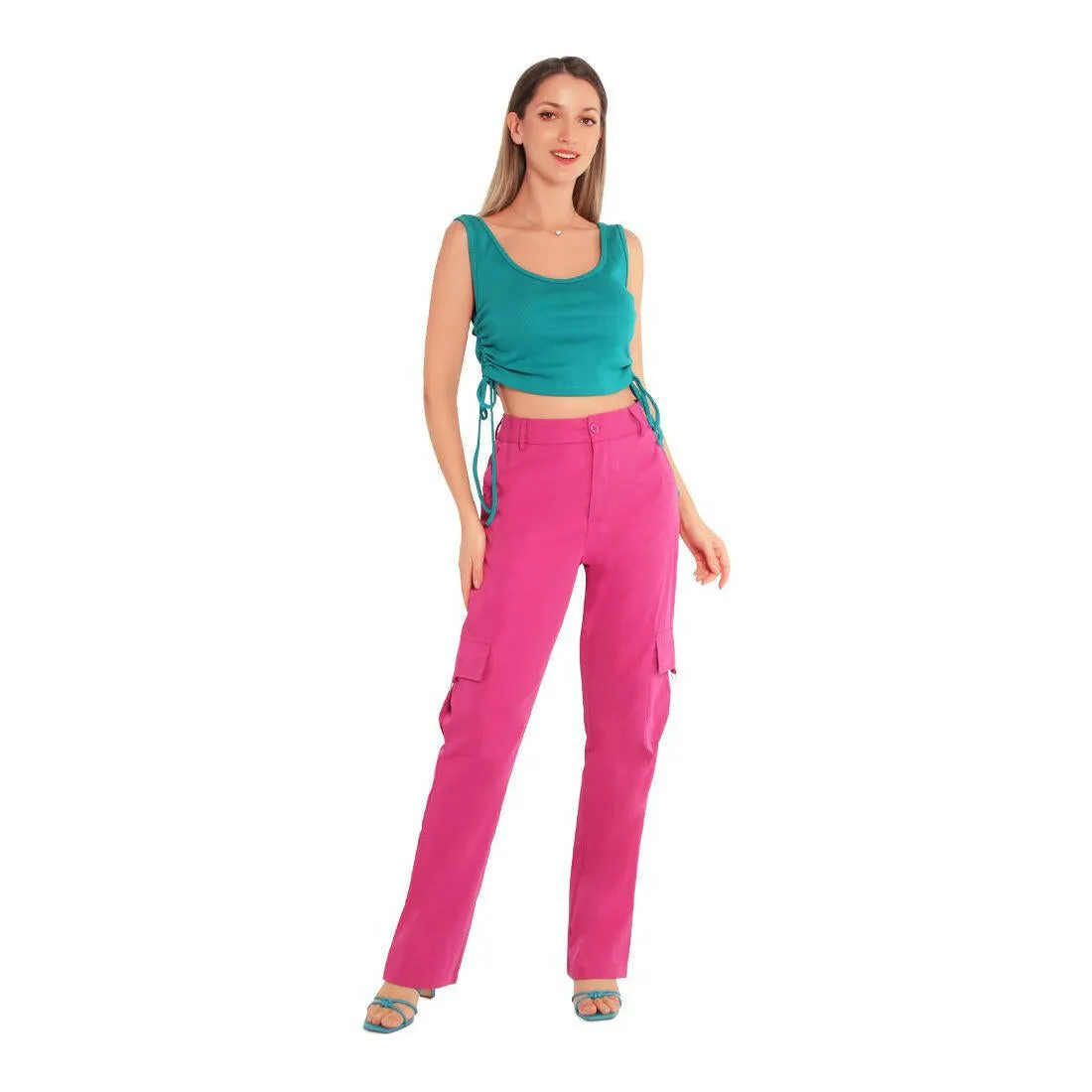 High Waist Cargo Pants