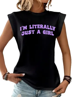 Hilinker Women's Cute Summer Cap Sleeve Top Mock Neck T Shirts Casual Loose Summer Tee