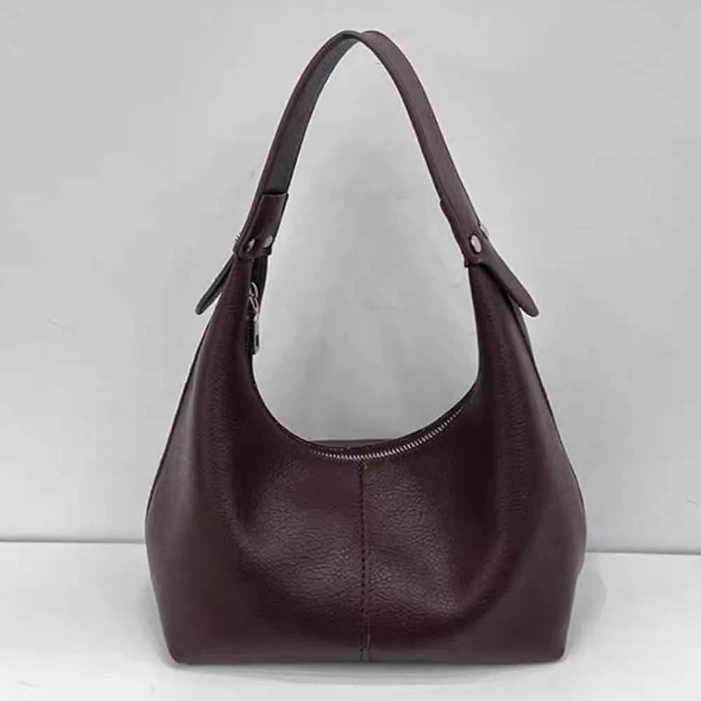 Hobo Handbags for Women Retro Vegan PU Leather Clutch Purse Tote Shoulder Bags Crescent Bag Cute Crossbody Bags