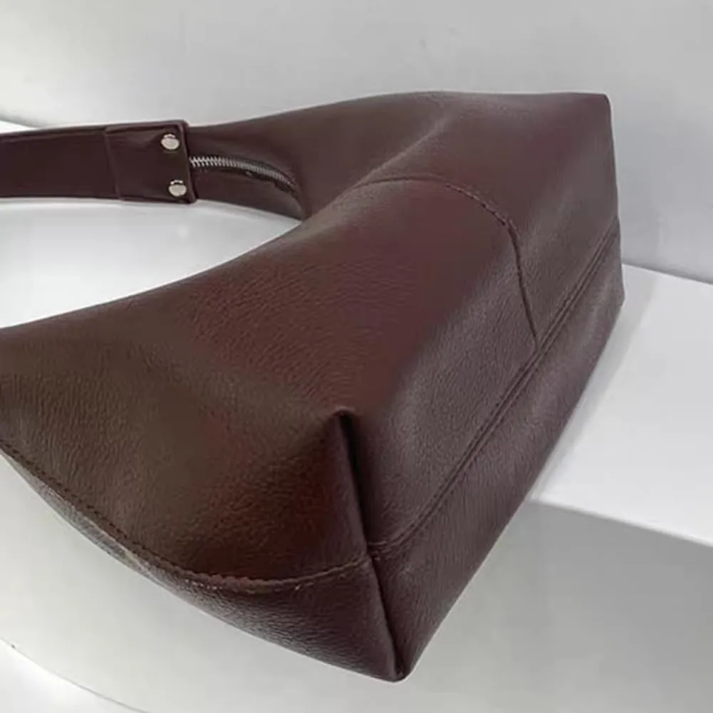 Hobo Handbags for Women Retro Vegan PU Leather Clutch Purse Tote Shoulder Bags Crescent Bag Cute Crossbody Bags