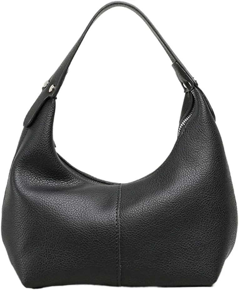 Hobo Handbags for Women Retro Vegan PU Leather Clutch Purse Tote Shoulder Bags Crescent Bag Cute Crossbody Bags