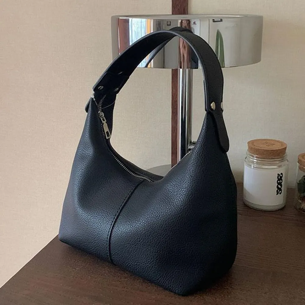 Hobo Handbags for Women Retro Vegan PU Leather Clutch Purse Tote Shoulder Bags Crescent Bag Cute Crossbody Bags