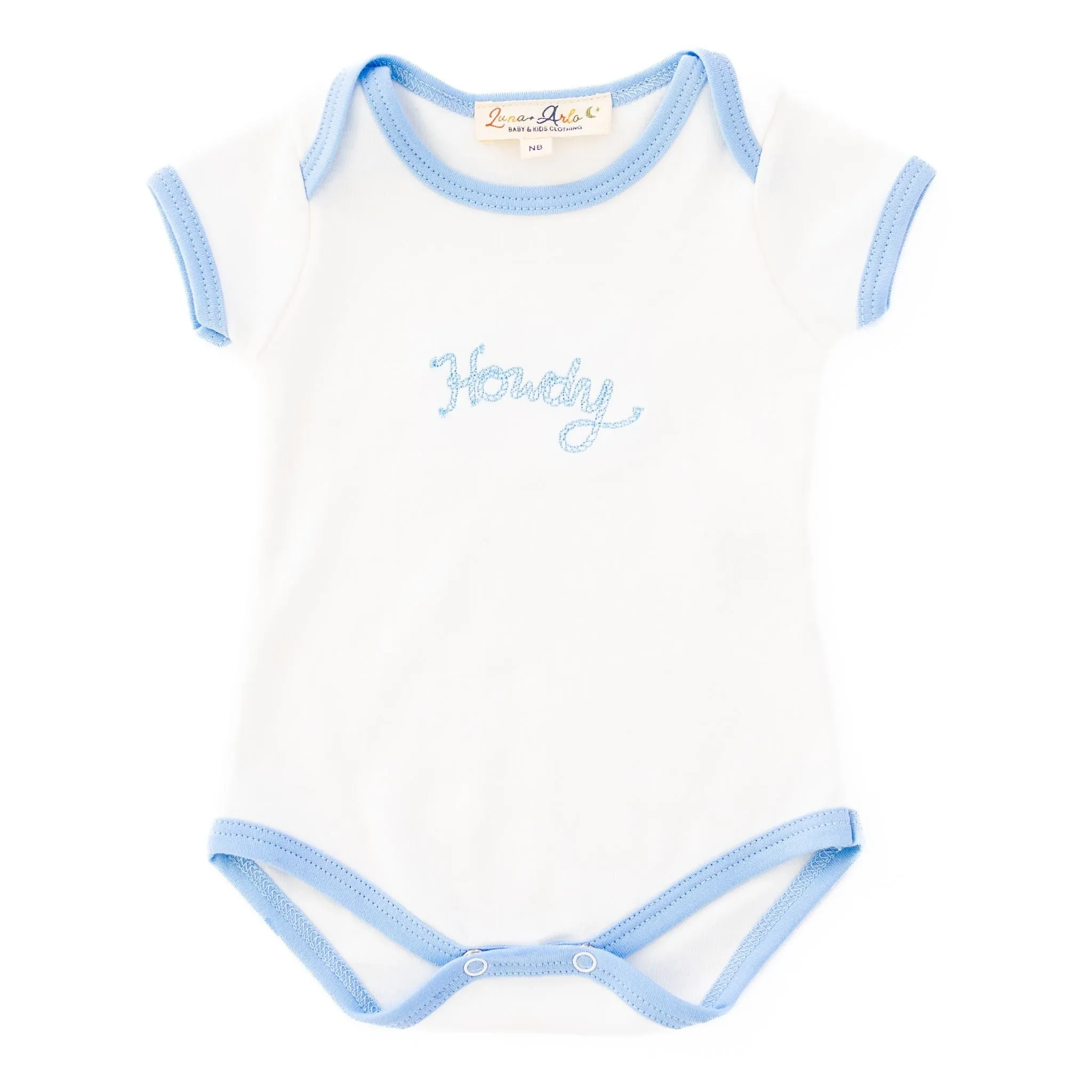 Howdy! Bodysuit - Sky by Luna and Arlo