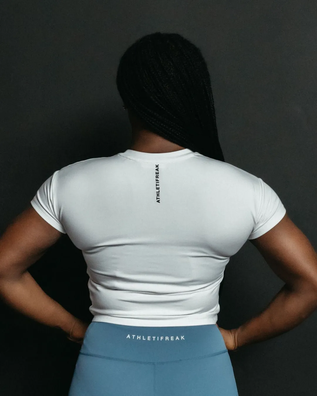 [INFINITECH] Training Crop Tee - White