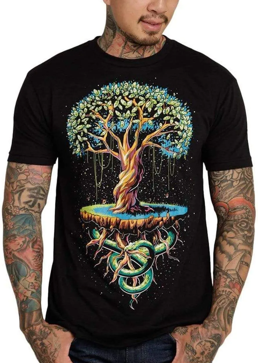 INTO THE AM Graphic Tees for Men S - 4XL Premium Short Sleeve Colorful T-Shirts Trippy Space Designs
