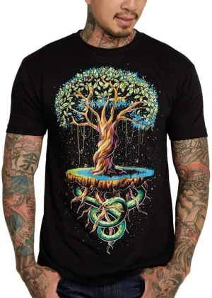 INTO THE AM Graphic Tees for Men S - 4XL Premium Short Sleeve Colorful T-Shirts Trippy Space Designs