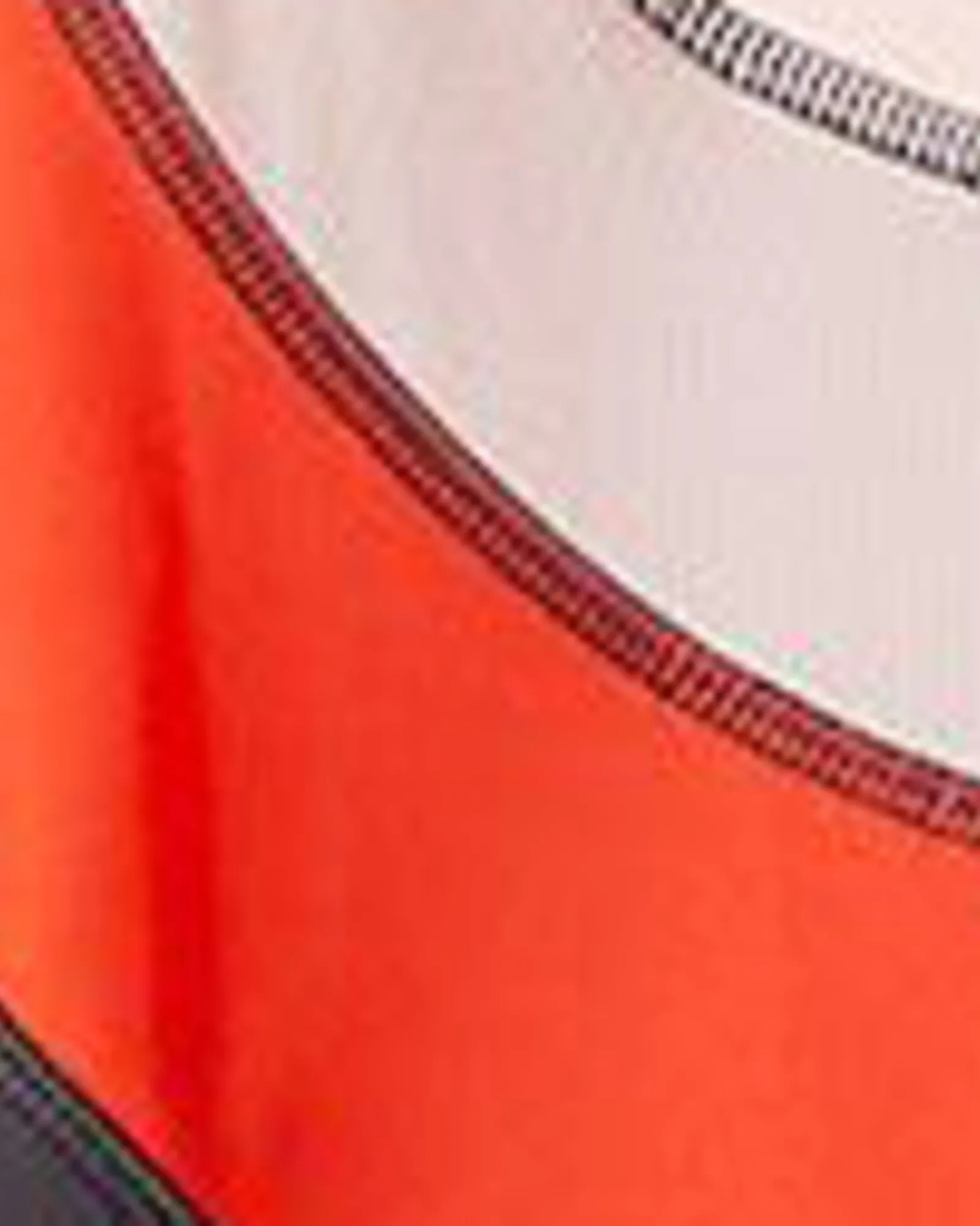 Jenna Colorblock Leggings | Charcoal Grey / Orange