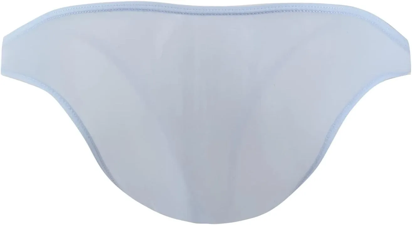 JEsilunmaMY Mens Low Rise Panties Ice Silk Bulge Pouch Bikini Briefs Underwear Soft Comfortable Breathable Swim Underpants