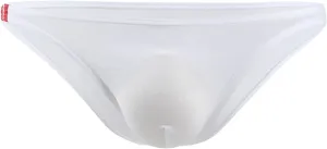 JEsilunmaMY Mens Low Rise Panties Ice Silk Bulge Pouch Bikini Briefs Underwear Soft Comfortable Breathable Swim Underpants