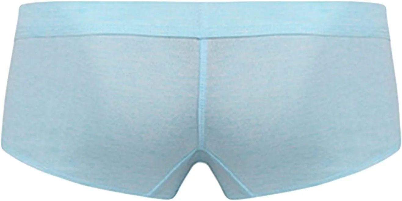 JEsilunmaMY Mens U Convex Boxer Briefs Low Rise Soft Comfortable Cotton Underwear Solid Sport Supporter Underpants Swimwear