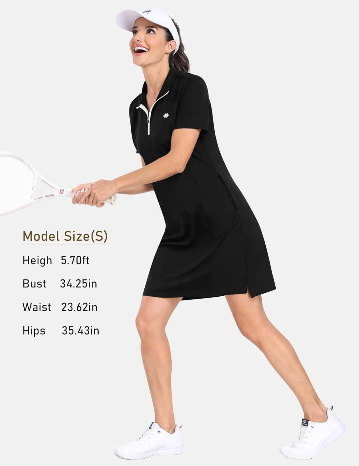 JINSHI Women T Shirt Dress Hiking/Tennis/Golf/Leisure Comfortable and Soft Athletic Dress for Women