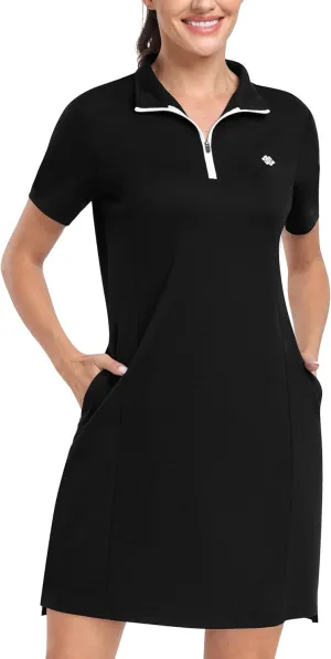 JINSHI Women T Shirt Dress Hiking/Tennis/Golf/Leisure Comfortable and Soft Athletic Dress for Women