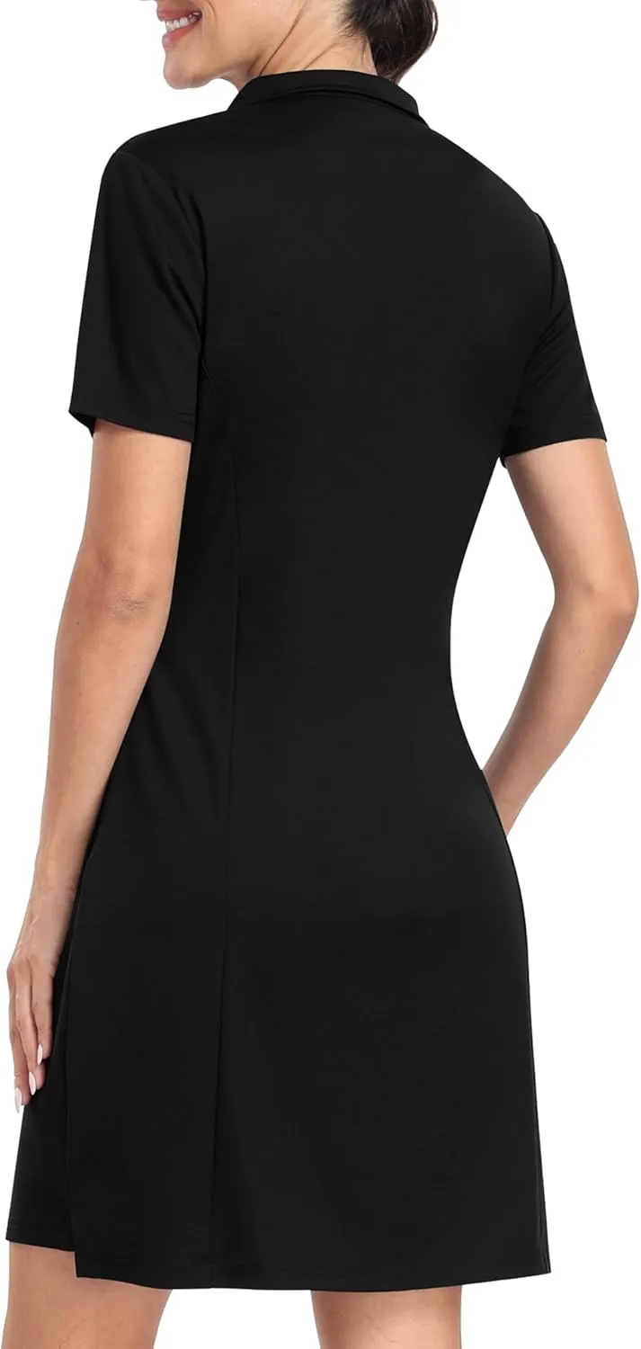 JINSHI Women T Shirt Dress Hiking/Tennis/Golf/Leisure Comfortable and Soft Athletic Dress for Women