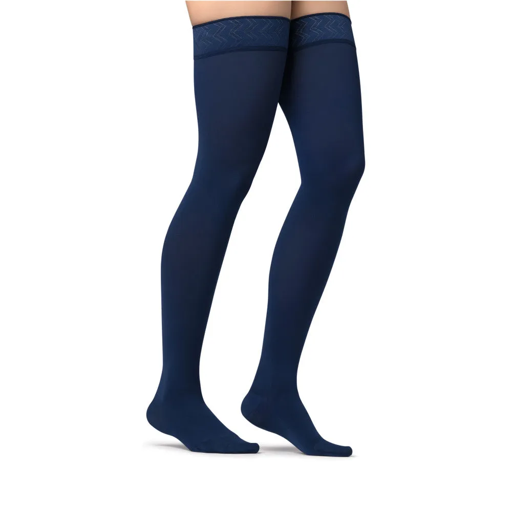 Jobst Opaque Maternity Thigh Highs w/Top Band 15-20 mmHg