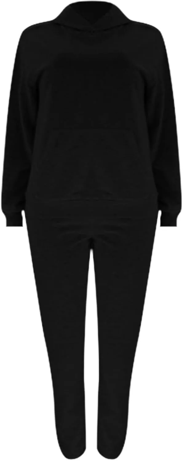Jogger Sets for Women 2 Piece Lounge Sets Matching Sweat Outfits Oversized Hoodie Sweatsuits Comfy Joggers Tracksuit