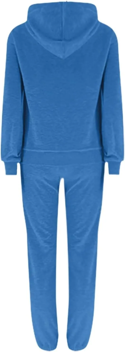 Jogger Sets for Women 2 Piece Lounge Sets Matching Sweat Outfits Oversized Hoodie Sweatsuits Comfy Joggers Tracksuit