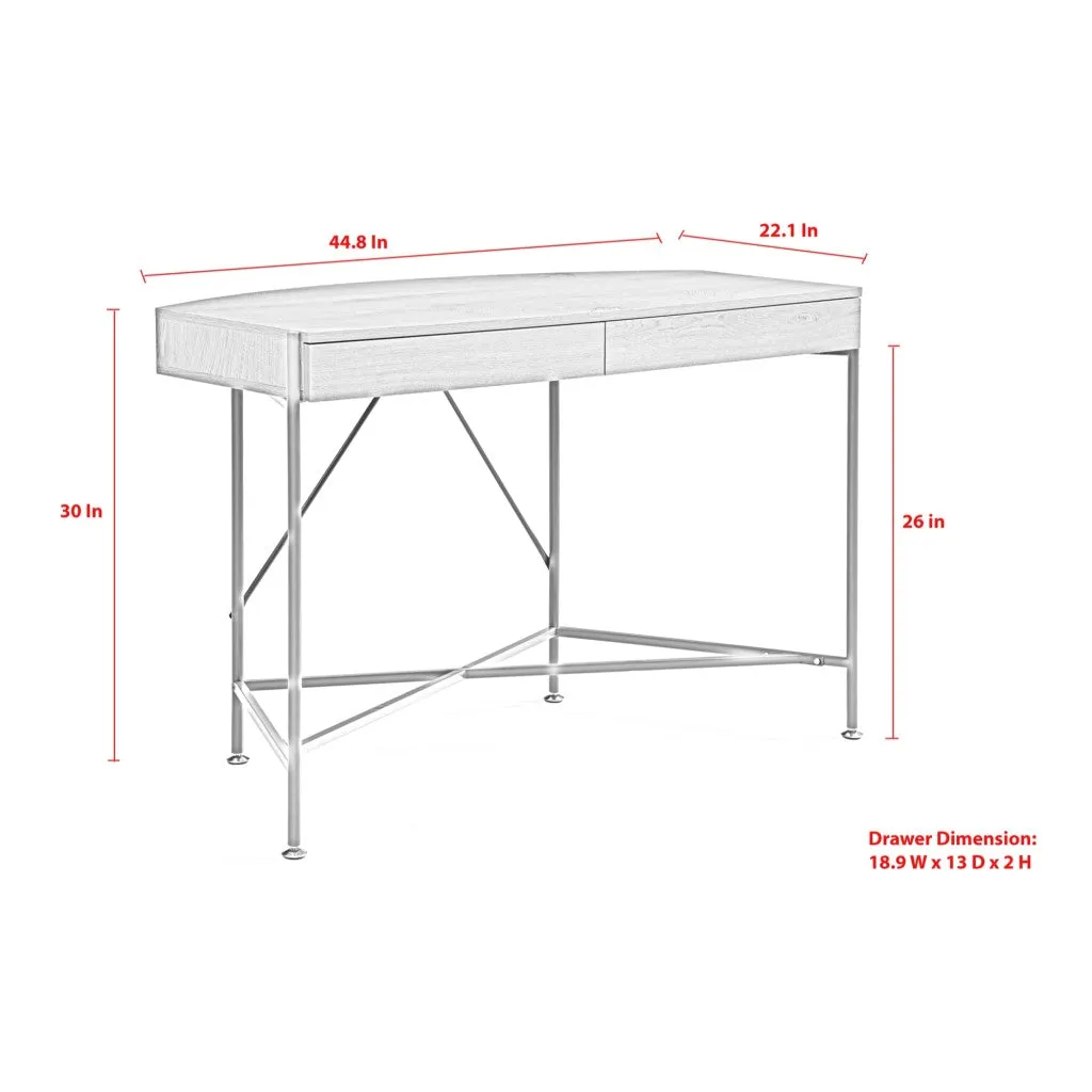 Kenia Writing Desk with 2 Drawers