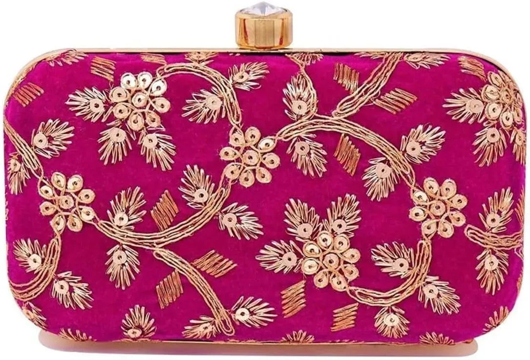 KUMKUM FASHIONS Clutch Purse for Women Evening Bags | Handbags for Wedding | Women's Handbags | Clutches | Wedding Gifts