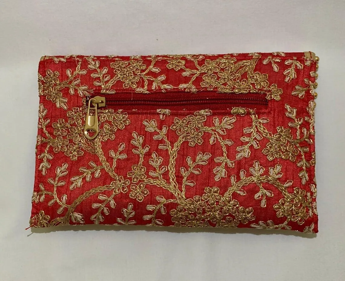 KUMKUM FASHIONS Indian Clutch Bags Perfect Wedding Party Wear Handbags Embroidered Clutch Purse Bag Wedding Gift