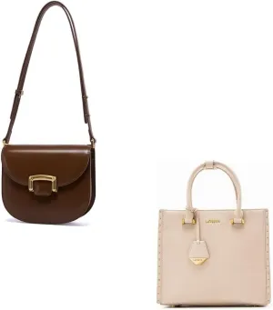 LA FESTIN Leather Crossbody Purses For Women - Adjustable Strap Shoulder Bag Summer Purse, Handbags Satchel Bags