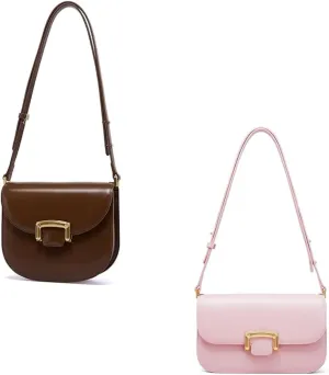 LA FESTIN Small Leather Crossbody Purses For Women - Adjustable Strap Shoulder Bag Summer Purse, Handbags Satchel Bags.