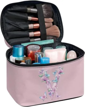 Large Hand Washable Storage Bag Lightweight Big Makeup Bag Convenient Storage Bag for Daily Travel Bridal First Aid Makeup Bag Furniture Daily Use Toiletry Bag Friend Birthday Gift PINK V