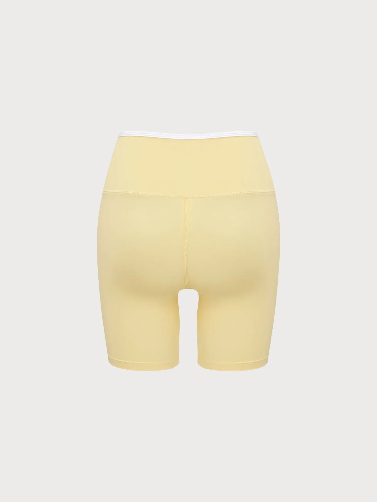 Lemon Yellow High Waisted Shorts