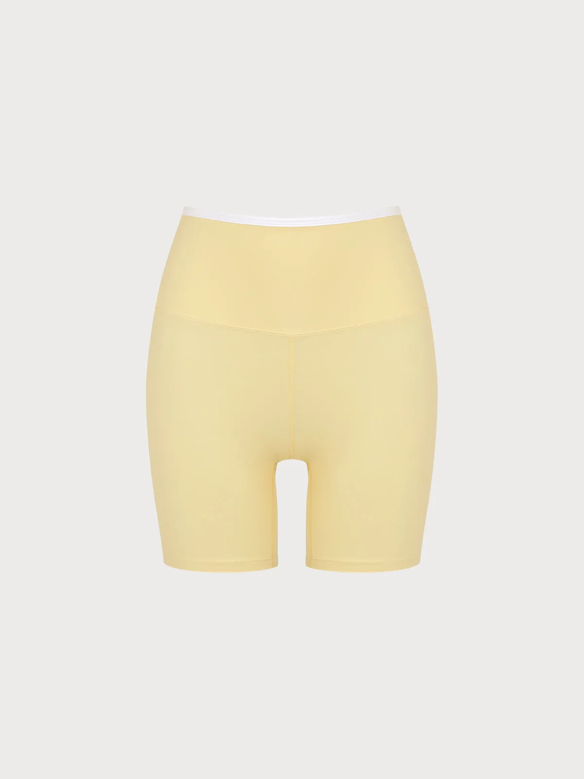 Lemon Yellow High Waisted Shorts