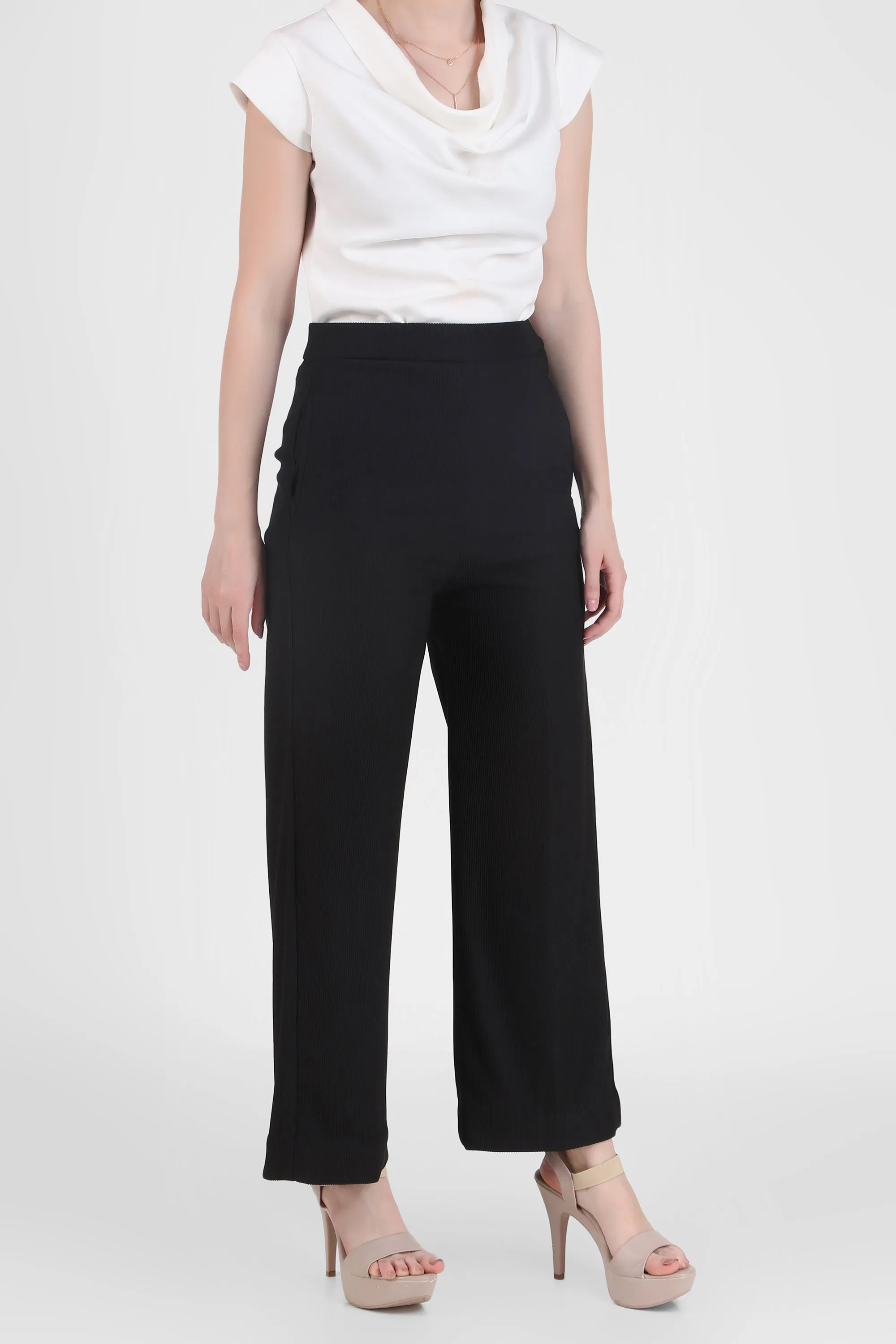 Long Flowing Trousers, Black
