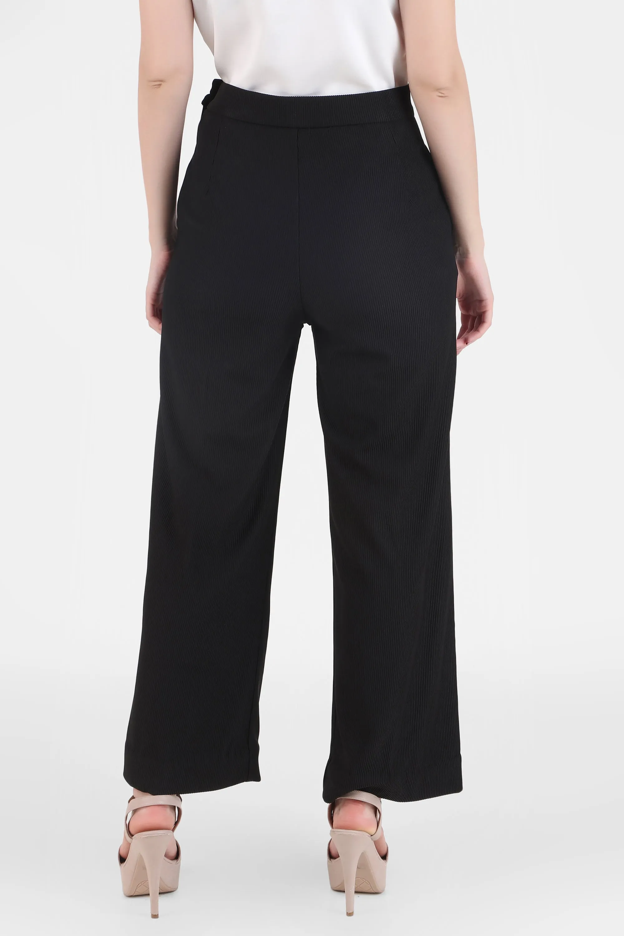 Long Flowing Trousers, Black